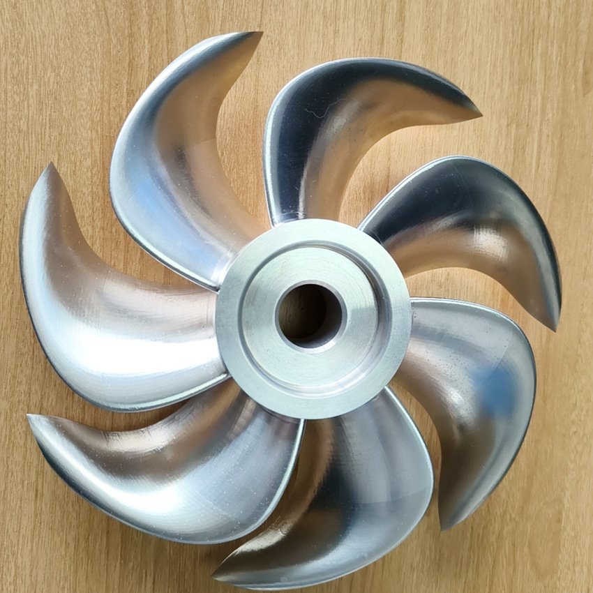 Custom Five-Axis CNC Machining Services for Precision Aluminum Parts 3D Model Propeller Impeller for Aviation & Ship Broaching