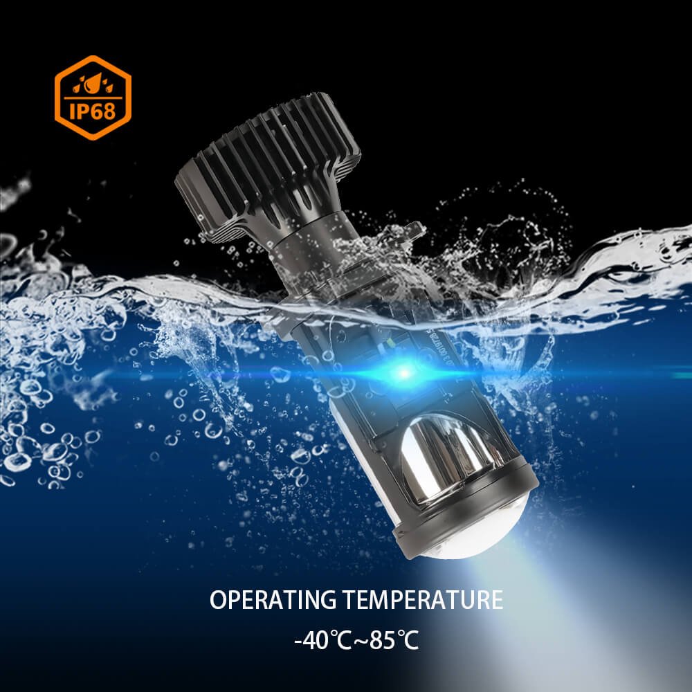 High Beam H4 Car Led Projector Lens Auto Lighting Led H4 Mini Led Lens Y6d Led Headlight for Motorcycle Car Accessories