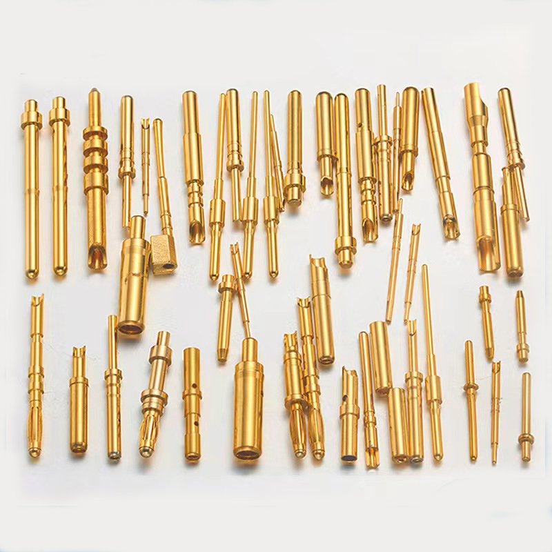 New Energy Vehicle Component Custom Aviation Copper Cross Needle Spring Golden Copper Pin