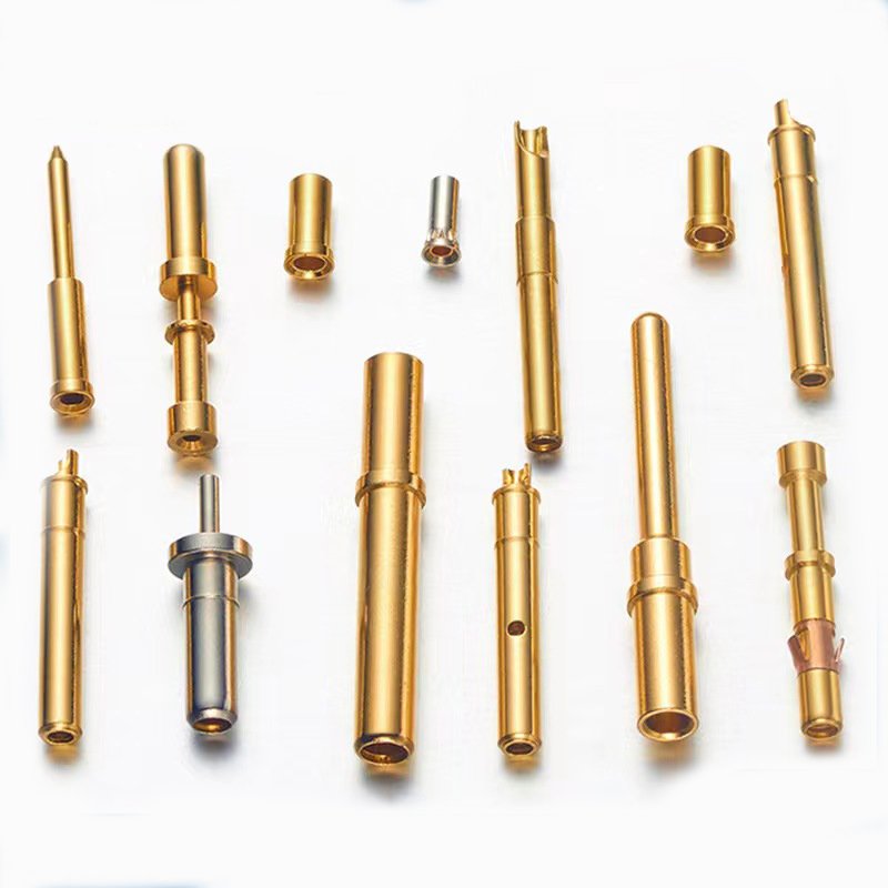 New Energy Vehicle Component Custom Aviation Copper Cross Needle Spring Golden Copper Pin