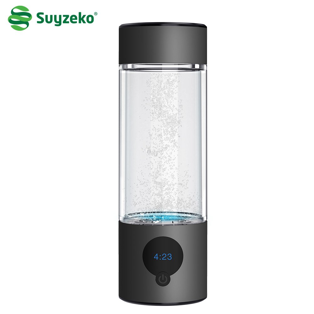 Suyzeko 2024 NEW Product Hydrogen Water Generator Alkaline 5000ppb New Technology Sport Portable Hydrogen Water Bottle 6000ppb+