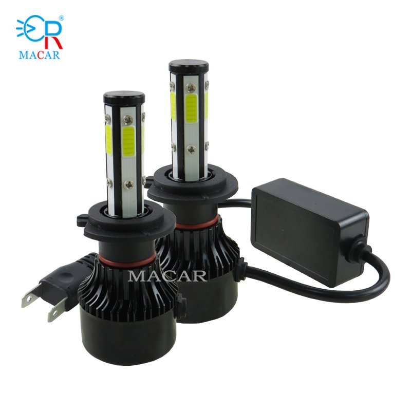MACAR Hot Sell Car Led Headlight 5-sides Led Headlight 6000k 10000lm Led Headlight Bulb H4 H11 H7