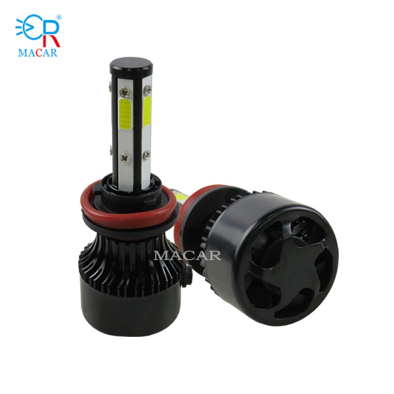 MACAR Hot Sell Car Led Headlight 5-sides Led Headlight 6000k 10000lm Led Headlight Bulb H4 H11 H7
