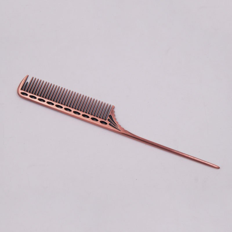 Wholesale Aluminium Precise Salon Teasing Hair Styling Detangling Metal Rat Tail Parting Comb
