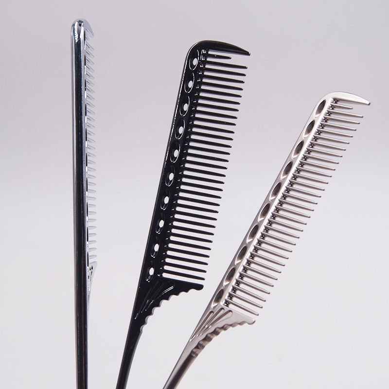 Wholesale Aluminium Precise Salon Teasing Hair Styling Detangling Metal Rat Tail Parting Comb