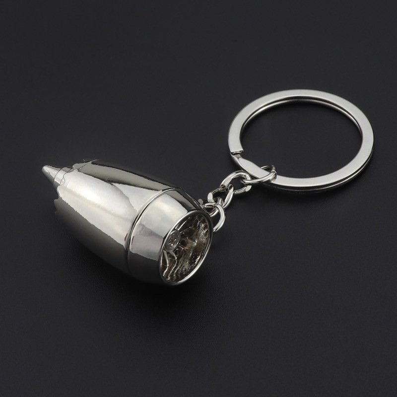 Aviation Gift 3D Aircraft Engine Metal Key Chain Pendant Durable and Unique Keychain for Key Holder