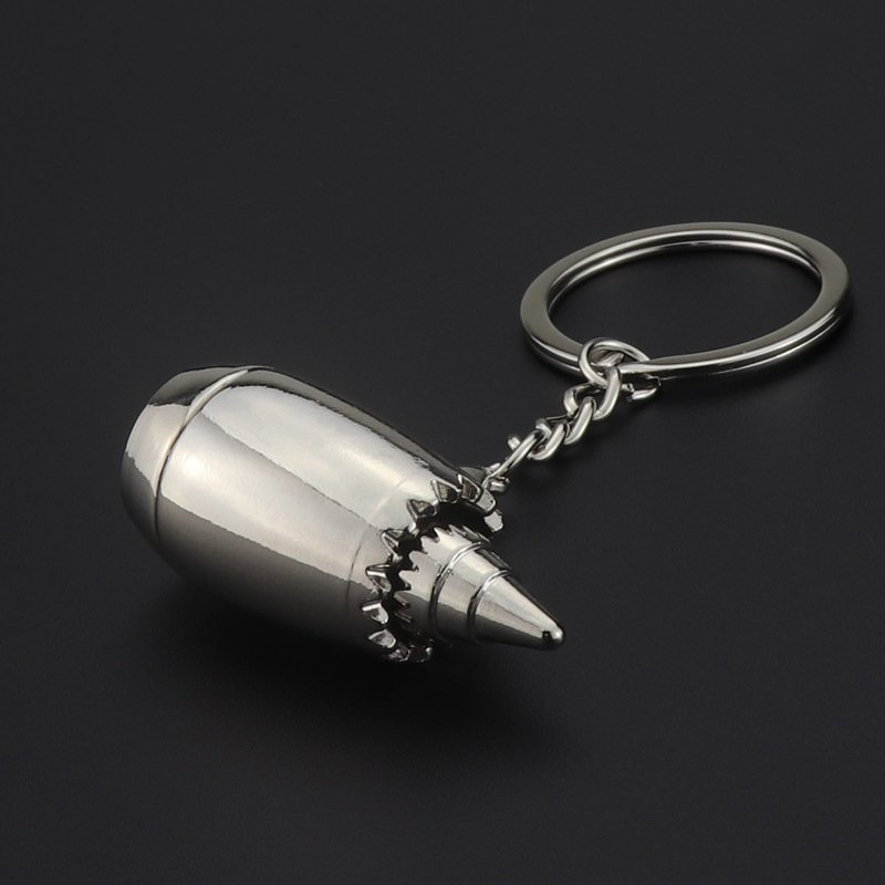 Aviation Gift 3D Aircraft Engine Metal Key Chain Pendant Durable and Unique Keychain for Key Holder