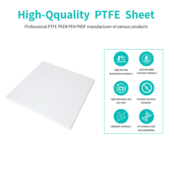 Full Size PTFE Rod Sheet Tube Hose Custom Parts Precision Machining PTFE Membrane Tape Food Grade Application PTFE Gasket Seal