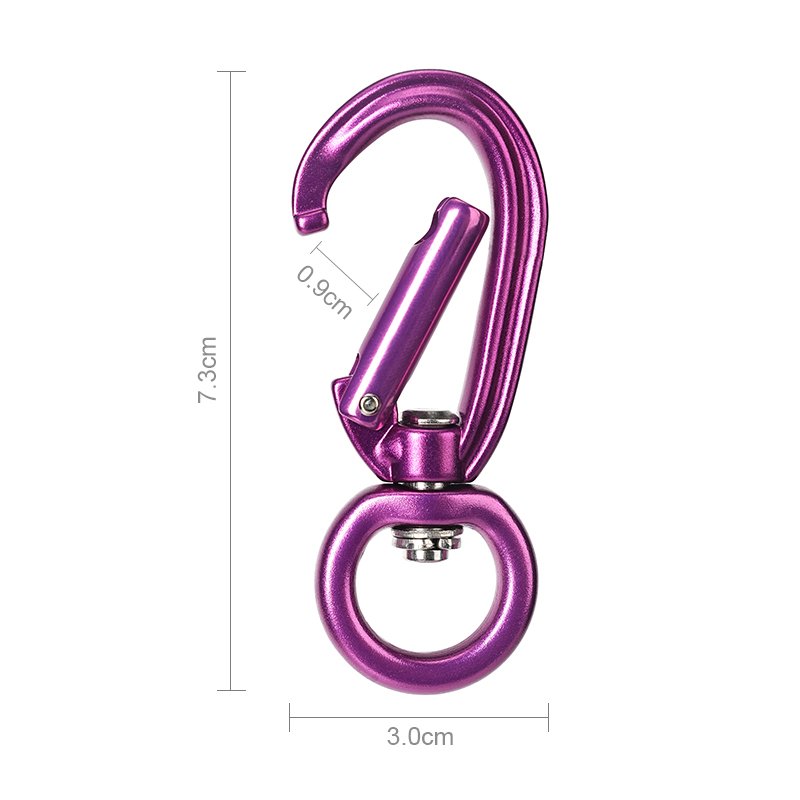 Factory Custom Small Swivel Carabiner Keychain Karabiner Locking Aluminum Carabiner For Dog Leash