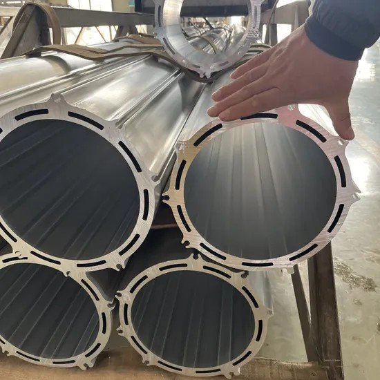 Customized Circular Aluminum Profile CNC Extrusion for Motor Housing Case Shell Enclosure with Cutting Processing Service