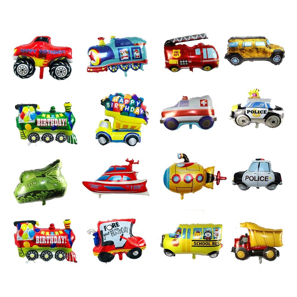 Aircraft Helicopter Accessories Advertising Decoration Flying Plane Helium Mylar Foil Red Blue White Airplane Shape Balloon