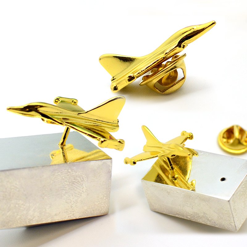 ZhongShan Factory Manufacture Airline Plane Wings Pin Badges 2/D Custom Anime Badge Pins