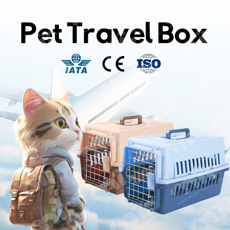 Hot Selling Sustainable Plastic Air Cage Dog Cat Transport Air Box for Aviation Outings Pets Portable