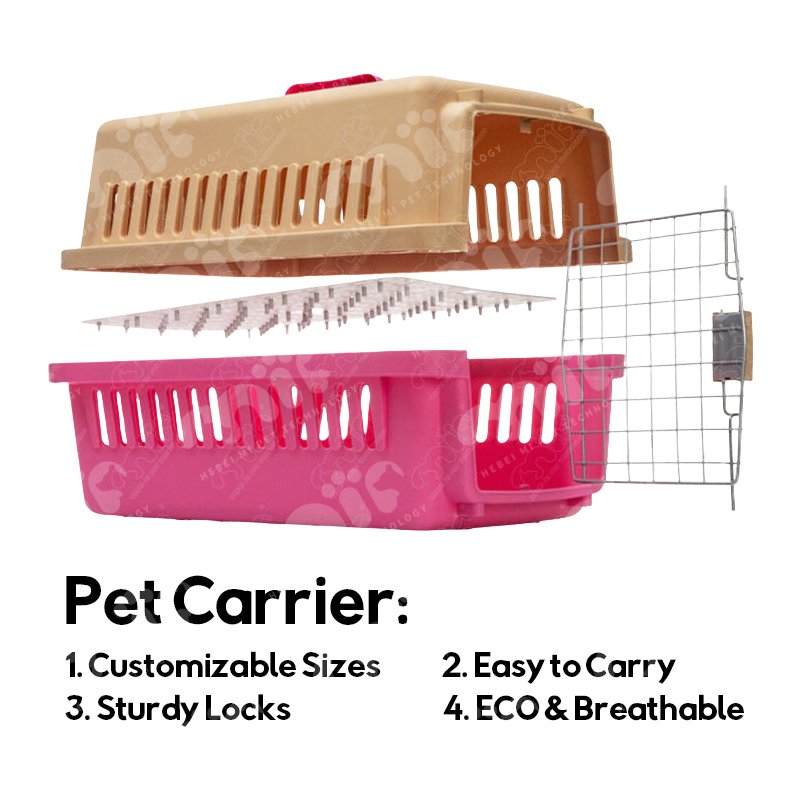 Hot Selling Sustainable Plastic Air Cage Dog Cat Transport Air Box for Aviation Outings Pets Portable