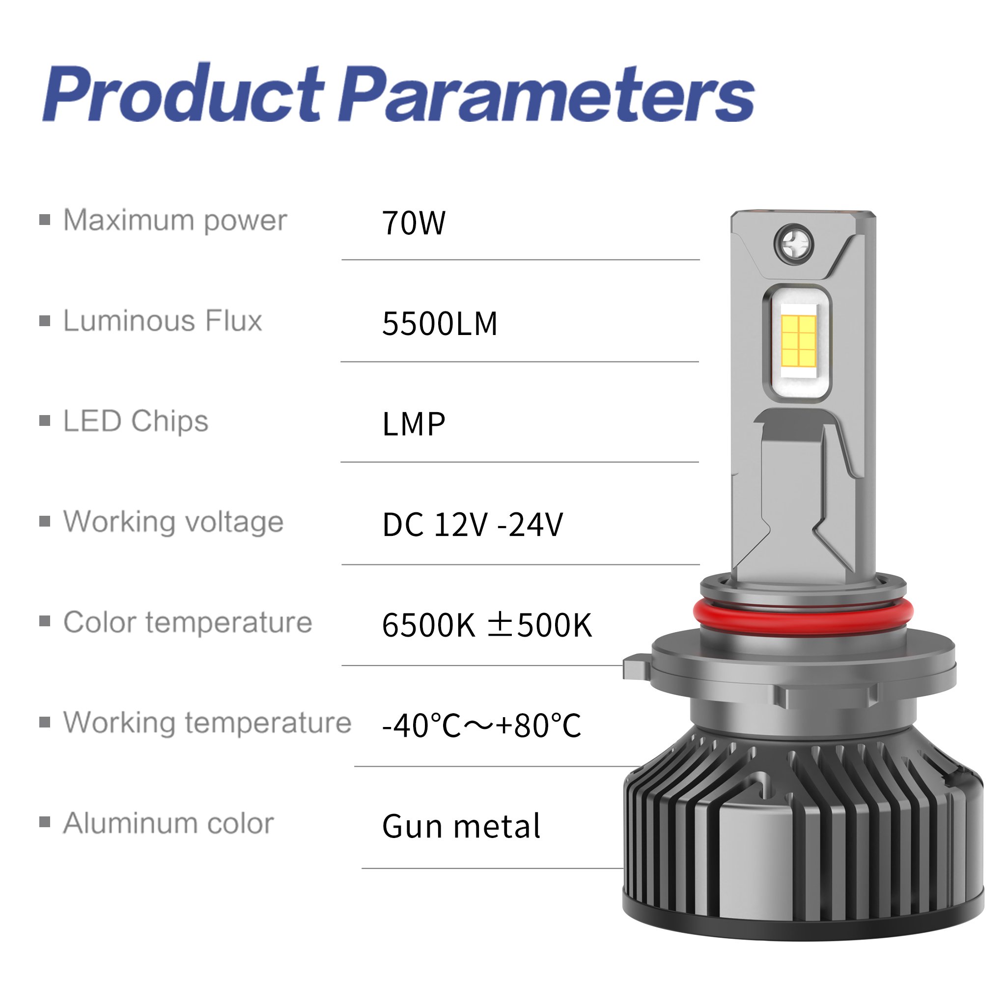 Oem Wholesale Auto Lighting Systems Car Lights H1 H3 H7 H11 9005 Car Led Light Motorcycle Bulb Led Headlights H4