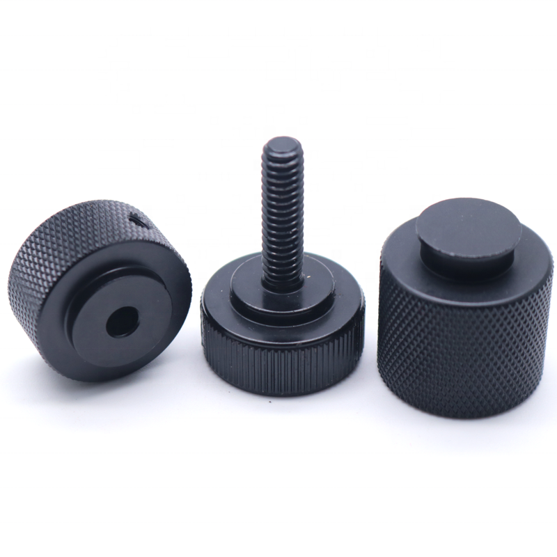 Custom Precision Knurled Thumb Aluminum Electric Volume Thumb Rotary Audio Switch Control Knob OEM CNC Parts