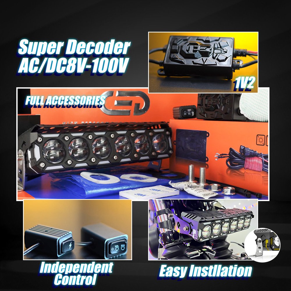 MOTOLED Exploradoras Para Moto Luces Para Moto Farol Auxiliar Moto Motorcycle Headlight 6 Lamp 140W 30000LM AC DC 8 80V