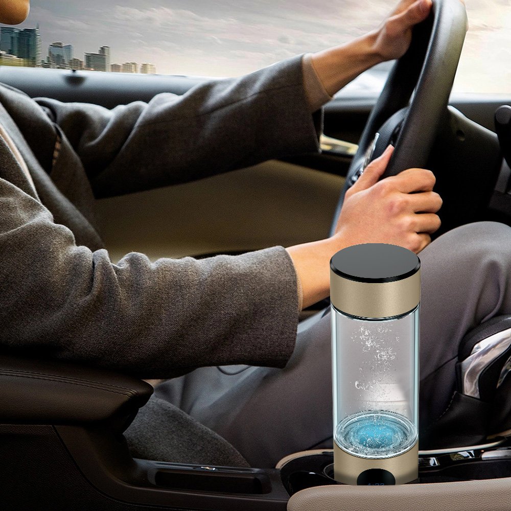 Suyzeko High Quality 2000mAh 390ml SPE PEM Hydrogen Generator Hydrogen Water Bottle 5000ppb for Resale use
