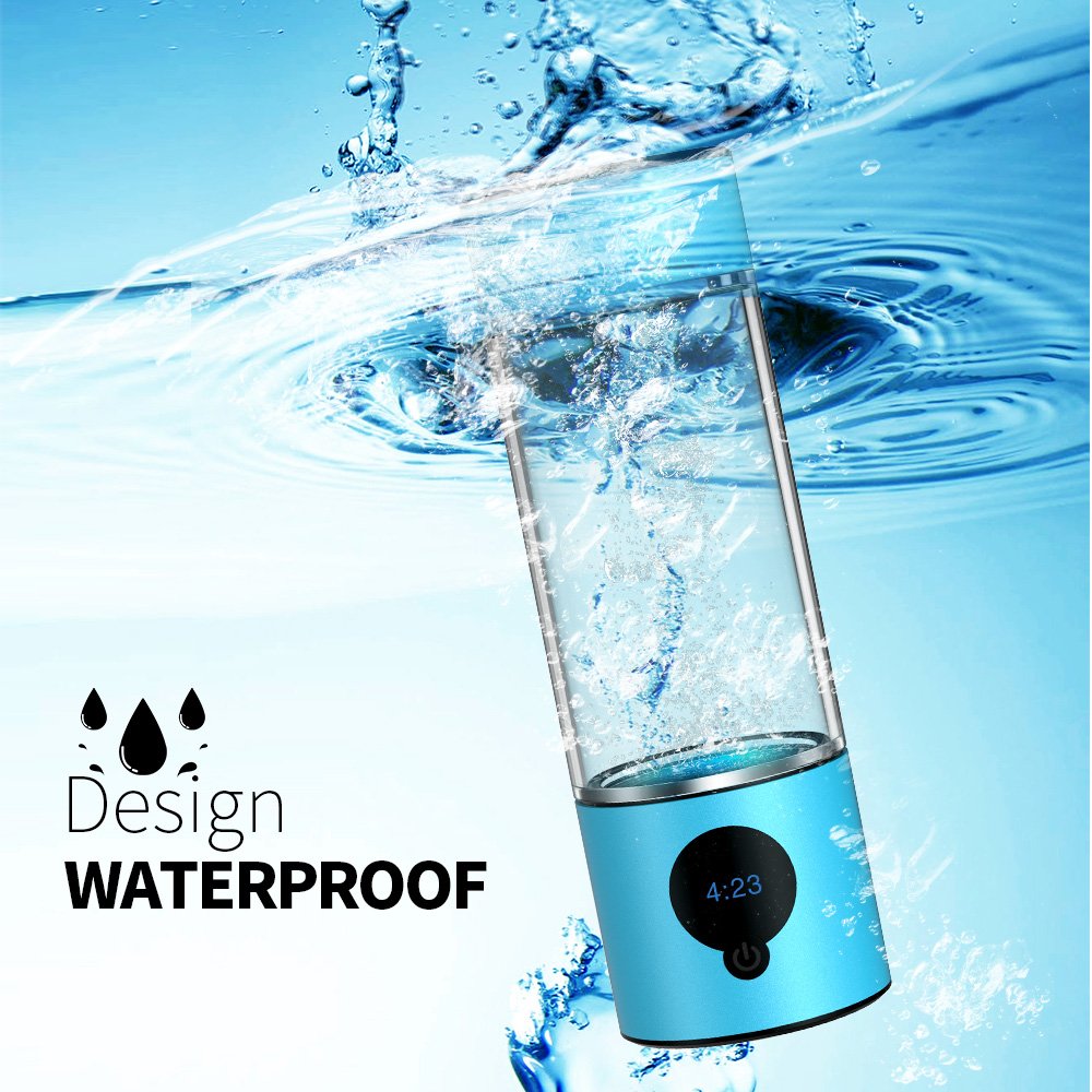Suyzeko High Quality 2000mAh 390ml SPE PEM Hydrogen Generator Hydrogen Water Bottle 5000ppb for Resale use