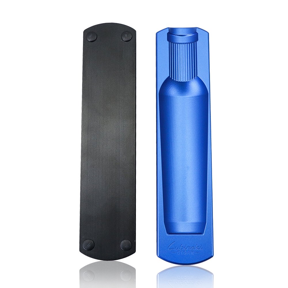 High Quality Cigar Ashtray Cigar Holder Aviation Aluminum Smoke Extinguisher Cigar Roll Storage Box with Ruler