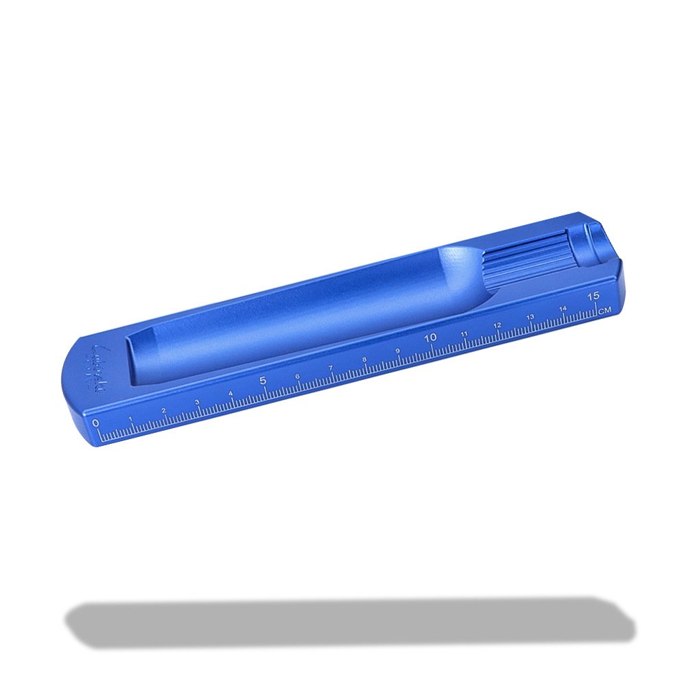High Quality Cigar Ashtray Cigar Holder Aviation Aluminum Smoke Extinguisher Cigar Roll Storage Box with Ruler