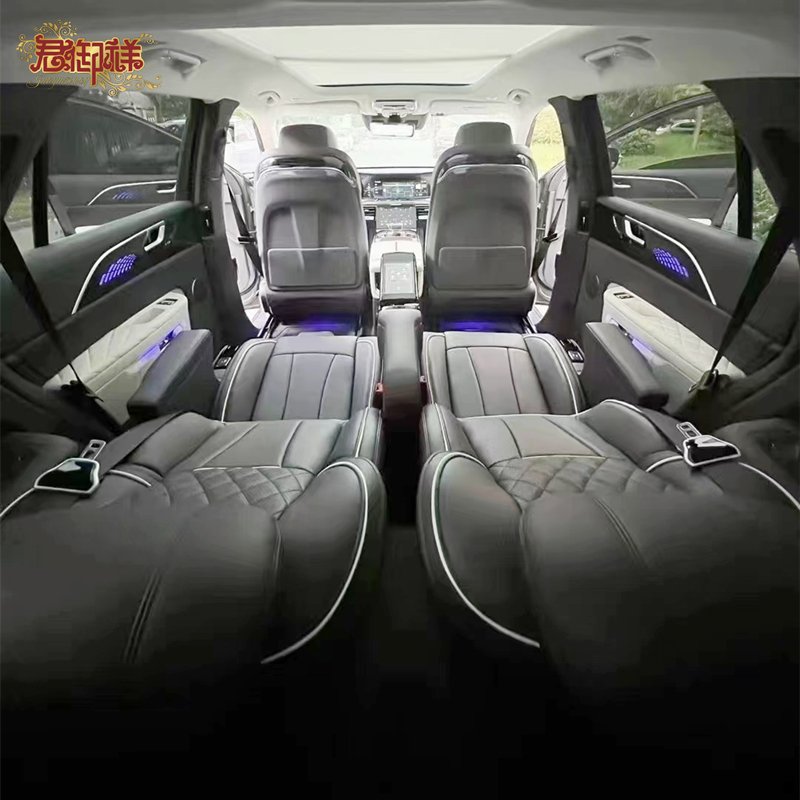 Aviation Seat HONG QI E-HS9 Minimalist Style Light Luxury Leather Car Seats Wholesale Customized Leather Car Seats
