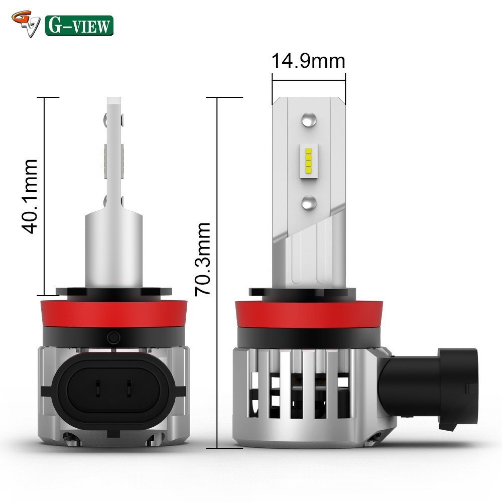 G-View Popular Style G13 Series LED Headlight IP65 H8 H11 H15 H16 9005 9006 30Watts 6000k Color Temperature for Car Accessories