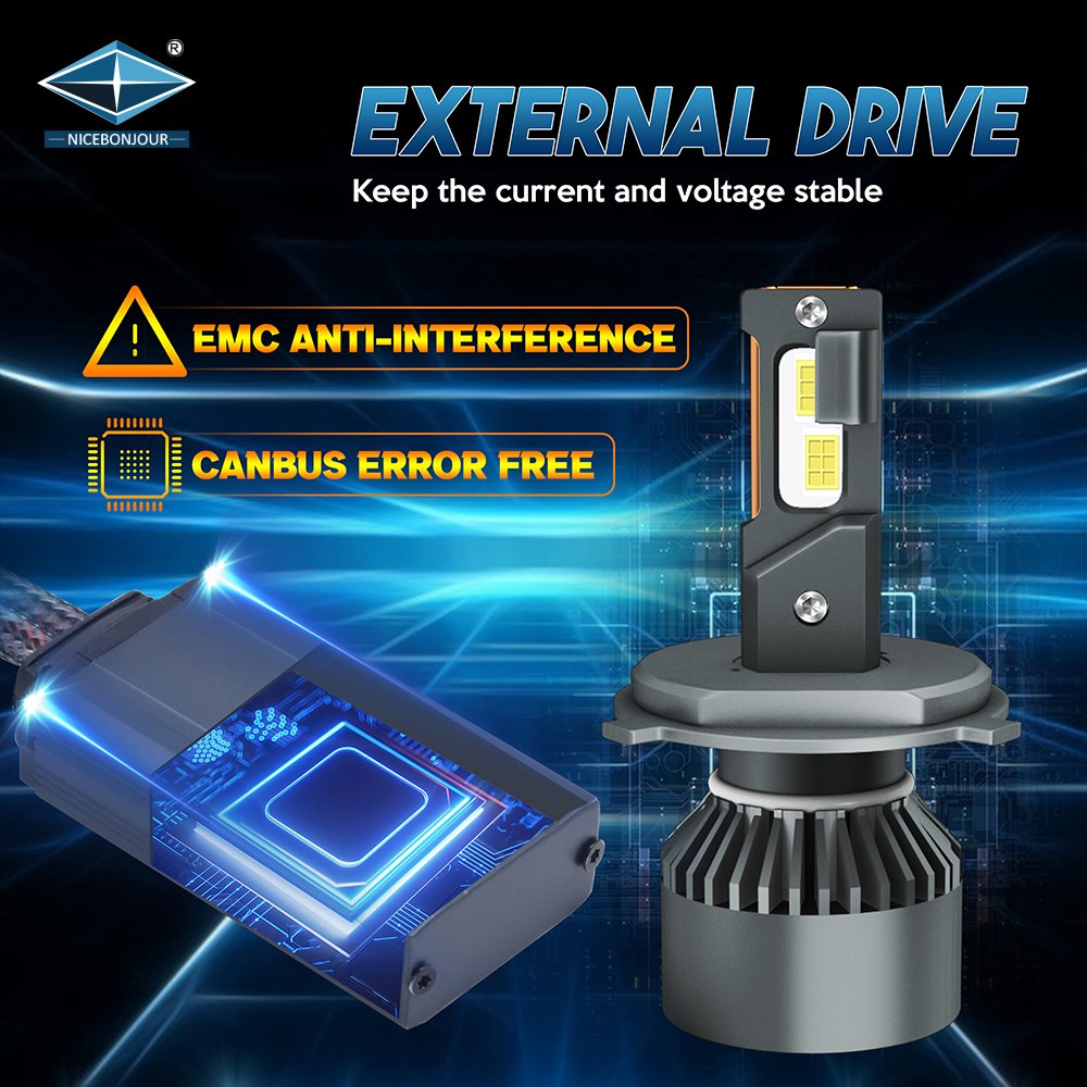 OEM Auto Parts LED Head Light with Fan H1 H3 H7 H11 9005 9006 9007 H4 110W 11000lm Led Headlight Bulb