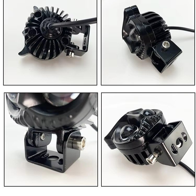 New LED Moto Headlight Motorcycle Spotlights Owl External Waterproof Shockproof Lamp Led Auxiliary Motorbike Car Headlight