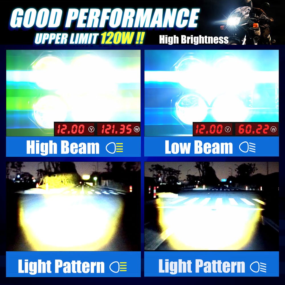 MOTOLED Focos Auxiliares Led Para Moto Luces Exploradoras 50 60 70 80 100 140 180 Watts Con Interruptor Y Soporte De Fijacion