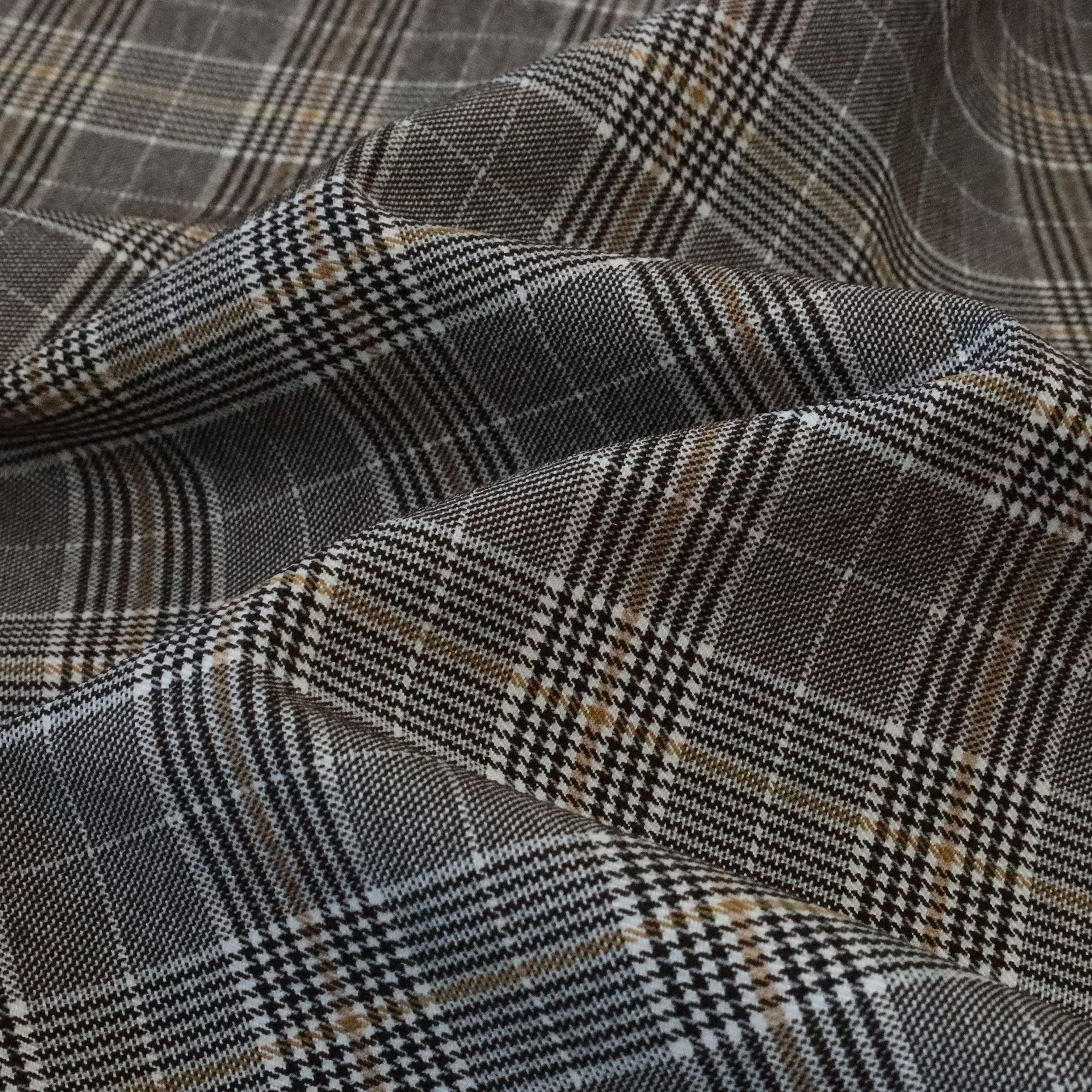 Women's Fashion Pants Students' Wear Coat & Skirt Children's Clothing-Polyester Viscose Spandex Yarn-Dyed Plaid Fabric Plaid Hat