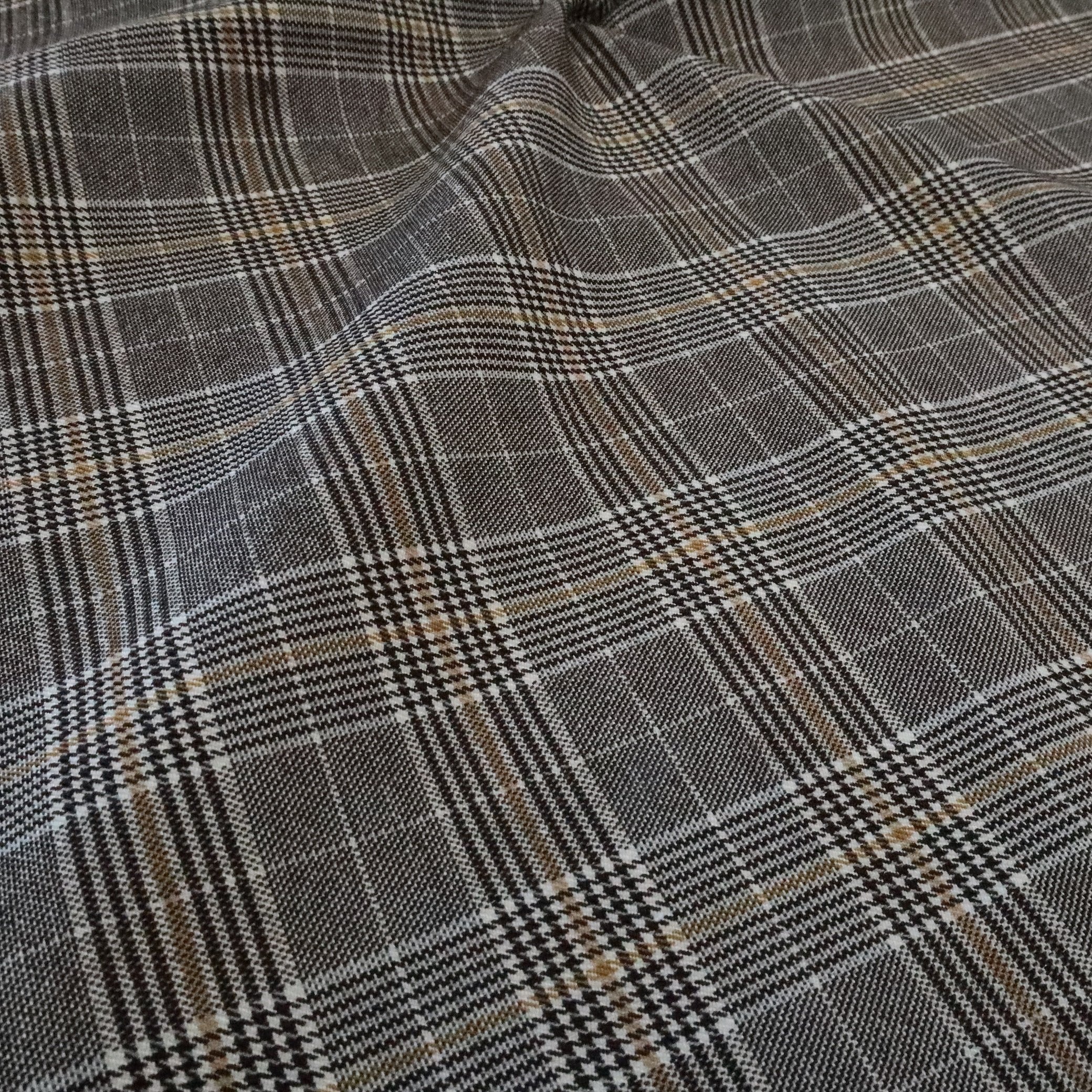 Women's Fashion Pants Students' Wear Coat & Skirt Children's Clothing-Polyester Viscose Spandex Yarn-Dyed Plaid Fabric Plaid Hat