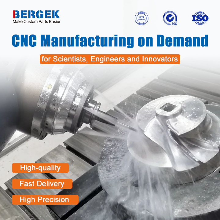 Bergek Custom Precision 5axis Cnc Machining Aluminum Alloy Titanium Steel Aviation Part CNC Milling Service Manufacturer