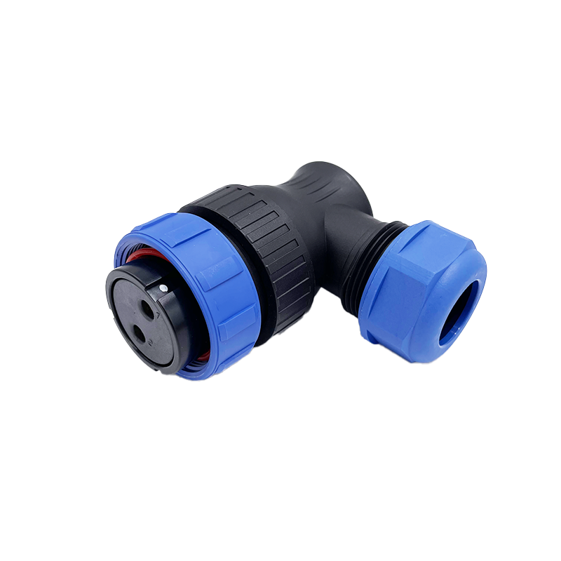 WEIPU Customized IP68 Waterproof Connector SP29 Threaded Coupling for 2Pin/3Pin Plastic Housing Power Cable with High Durability