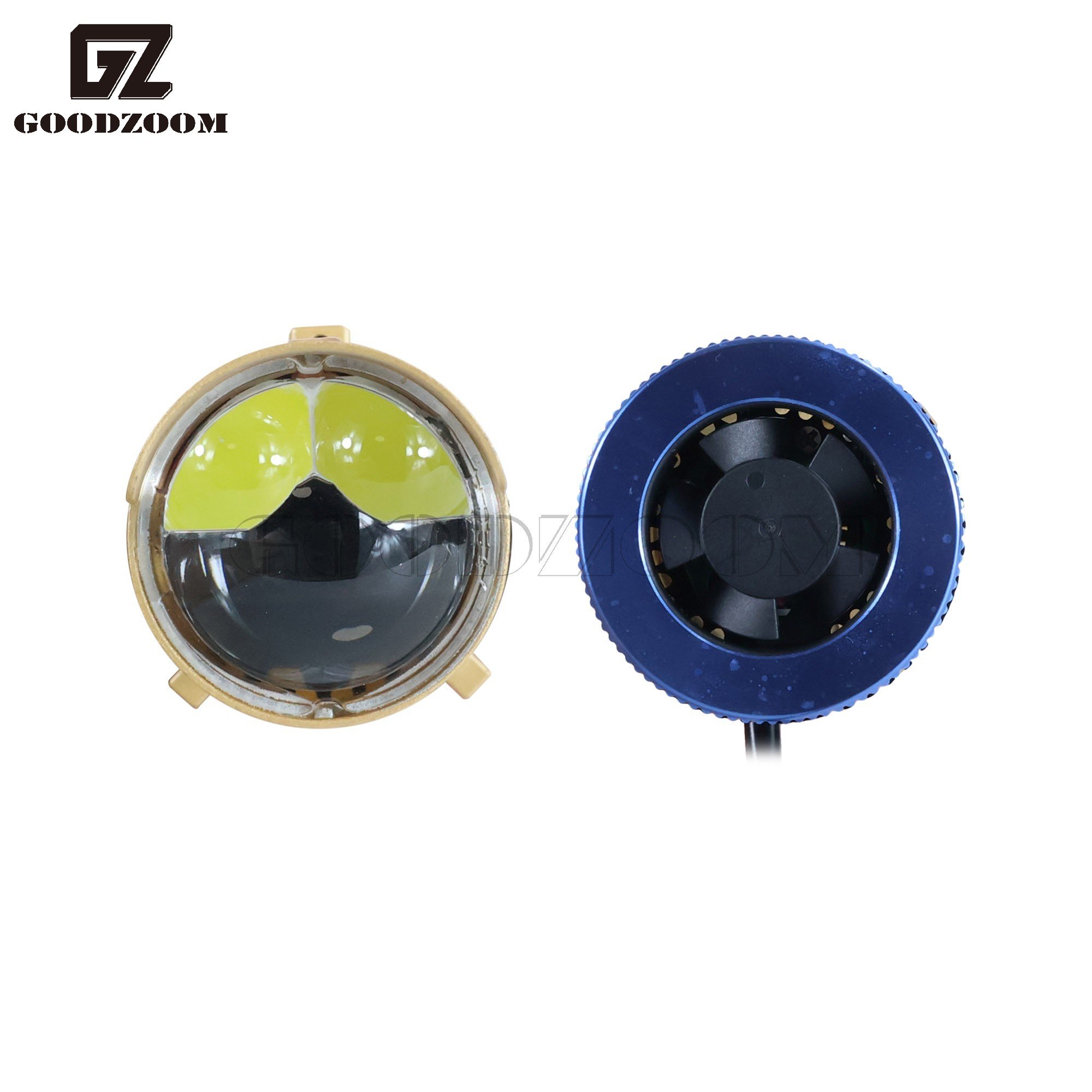 GOODZOOM Motorcycle Car H4 Biled Projector Lenses Headlight High Low Beam Headlights 3570 Bi LED Mini Projector Lens 44W 65W