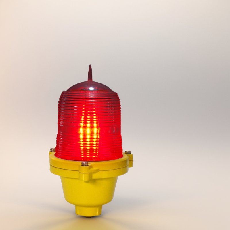 Low Intensive Beacon Obstruction Double Solar Light Aviation Light for Steel Towers