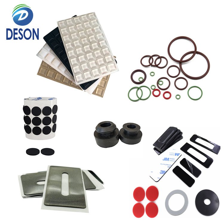 Deson Laptops Bumper Feet Black Rubber Strip High Compatibility Silicon Gaskets Anti-Slip Anti-Scratches Pads