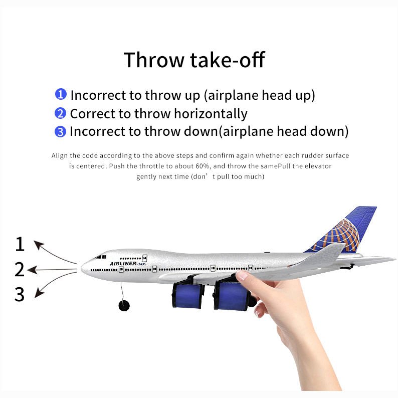 747 3CH model ultralight flying jet airplane juguet avion control planes aircraft big electric rc plane toy