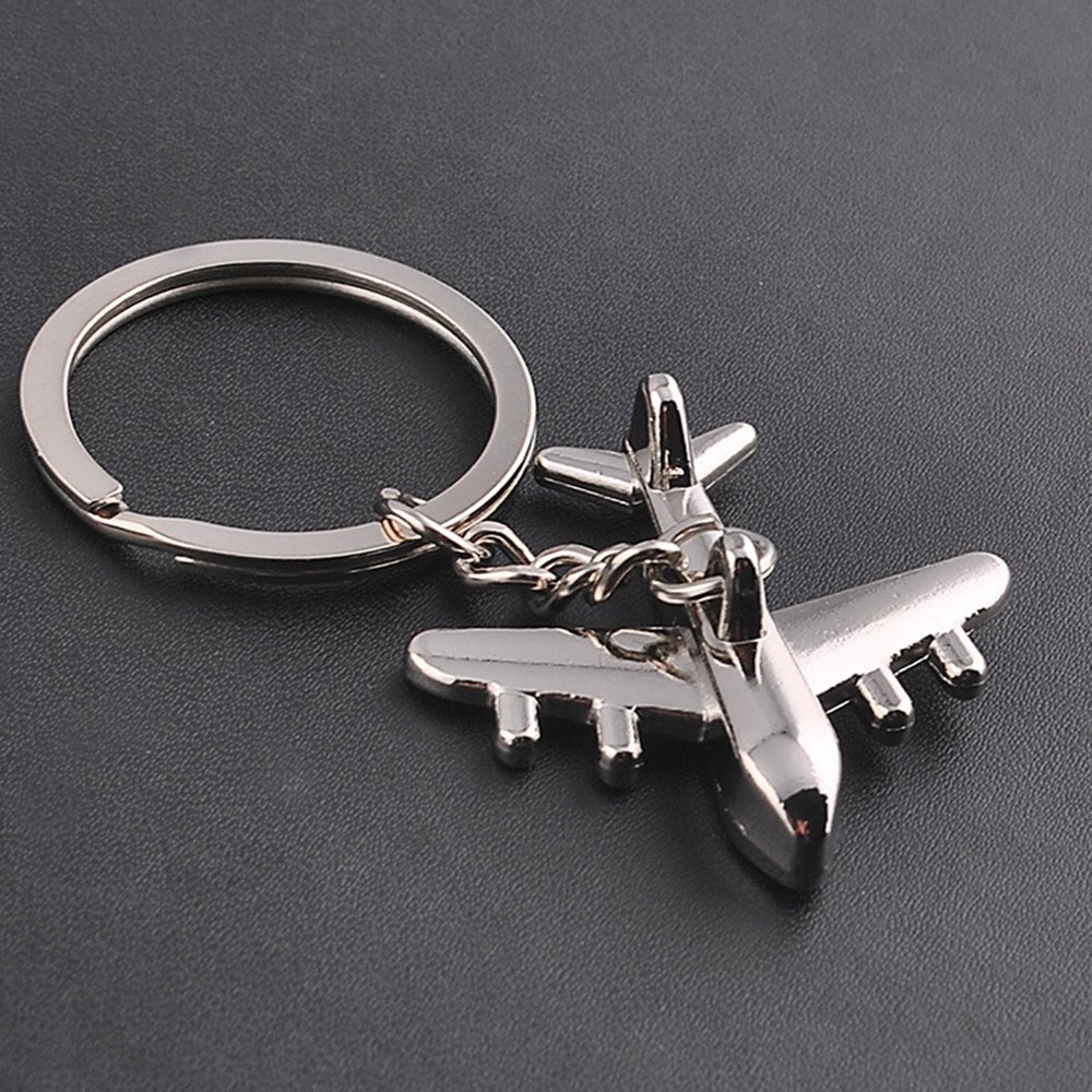 Existing Metal Aircraft Model Keychain Accessories Alloy Commemorative Gift Airplane Shaped Pendant Keychains