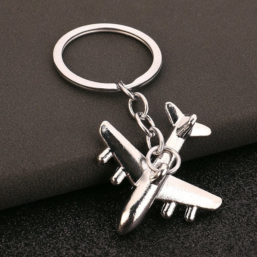 Existing Metal Aircraft Model Keychain Accessories Alloy Commemorative Gift Airplane Shaped Pendant Keychains