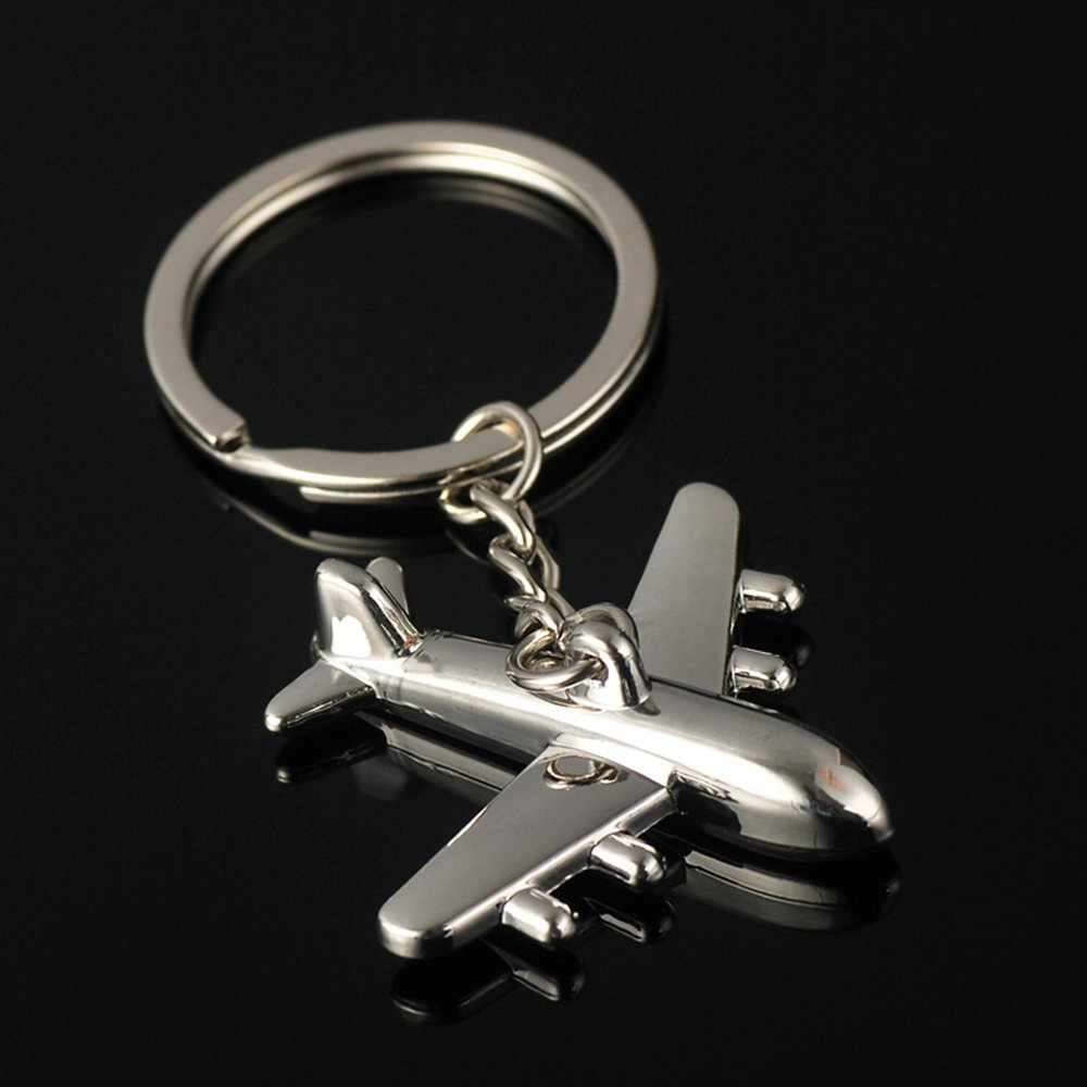 Existing Metal Aircraft Model Keychain Accessories Alloy Commemorative Gift Airplane Shaped Pendant Keychains