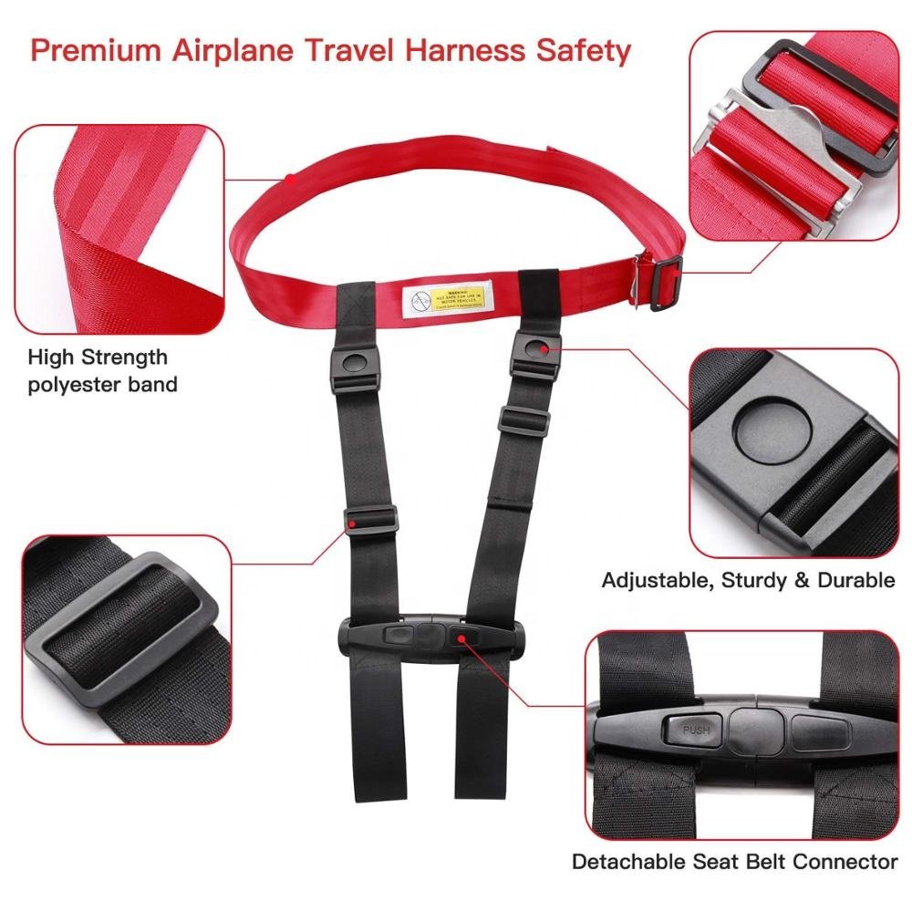YA SHINE Baby Airplane Travel Safety Seat Belt Child Airplane Safety Travel Harness