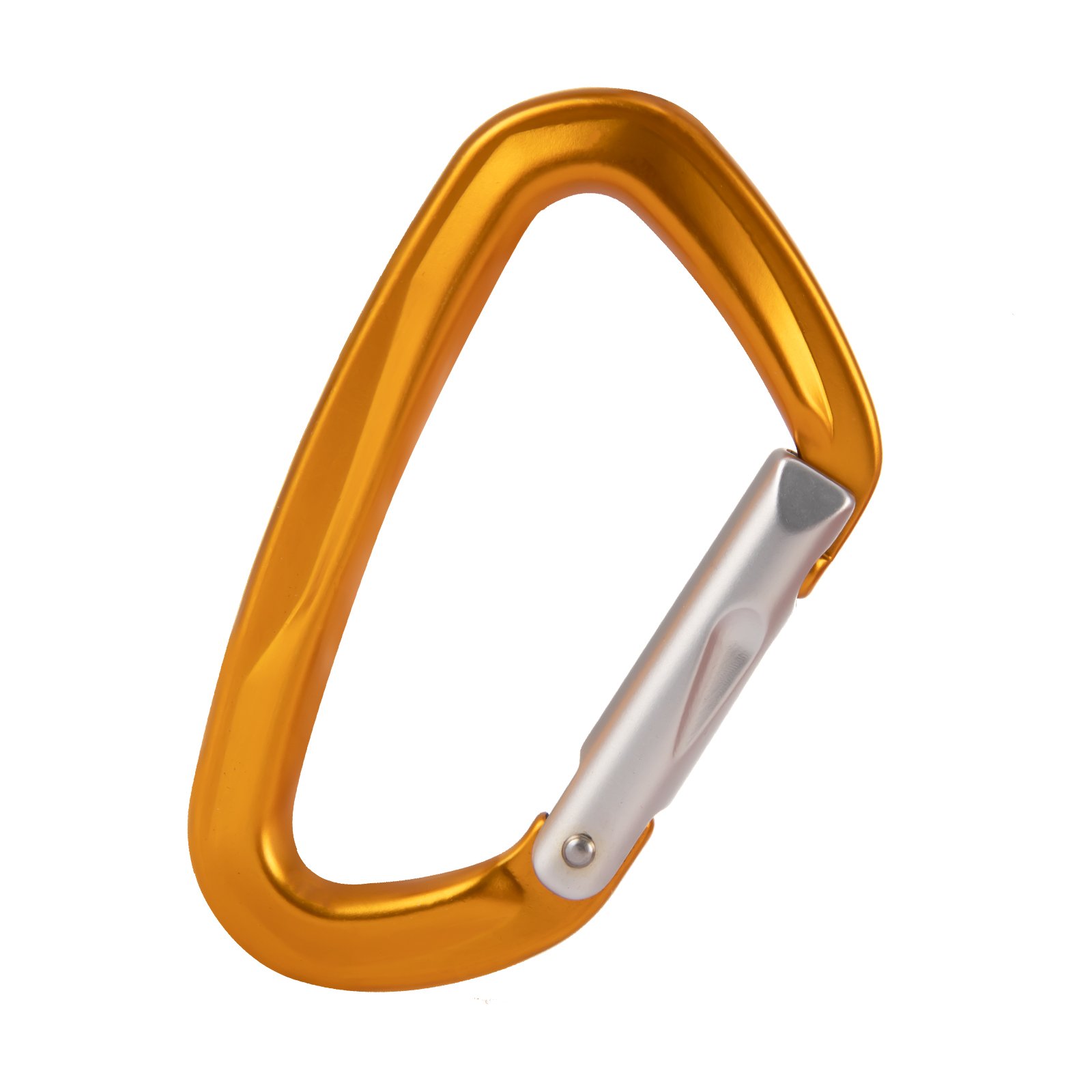 Wholesale Small 12KN Carabiner D Shape Climbing Snap Hook Customized LOGO and Color Aviation Aluminum Alloy