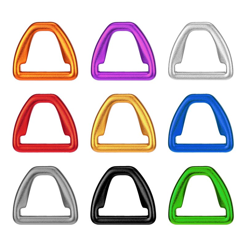 Customized Hardware Accessories D Ring Aviation Aluminium D- Ring Buckles for Pet Harness Pet Collar