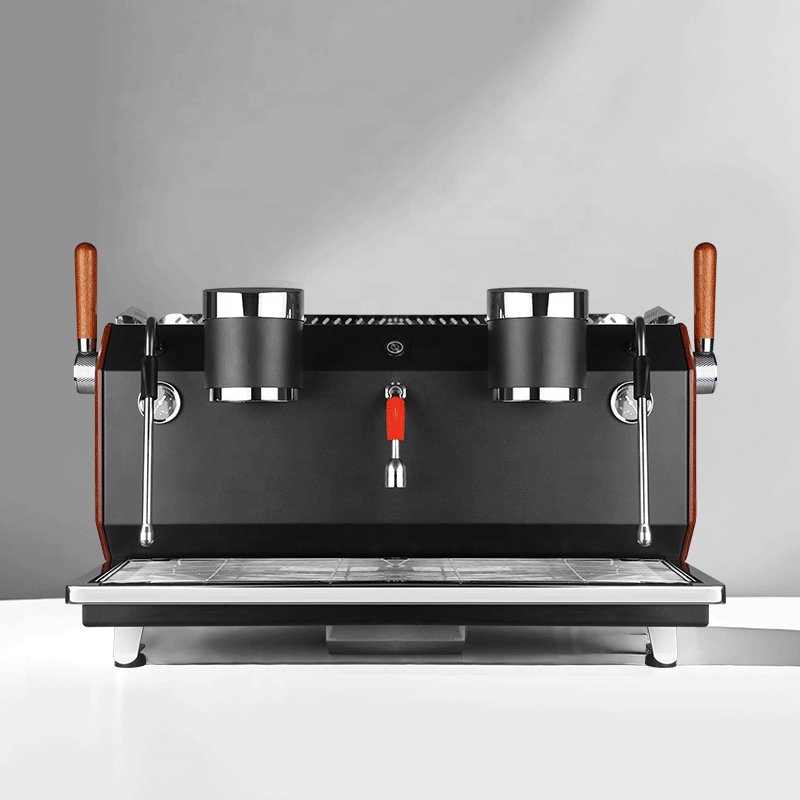 Nibu PID Control Stainless Steel Double Head Espresso Coffee Machine Italian Coffee Maker for Cafe