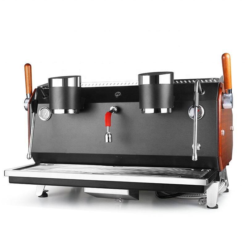Nibu PID Control Stainless Steel Double Head Espresso Coffee Machine Italian Coffee Maker for Cafe
