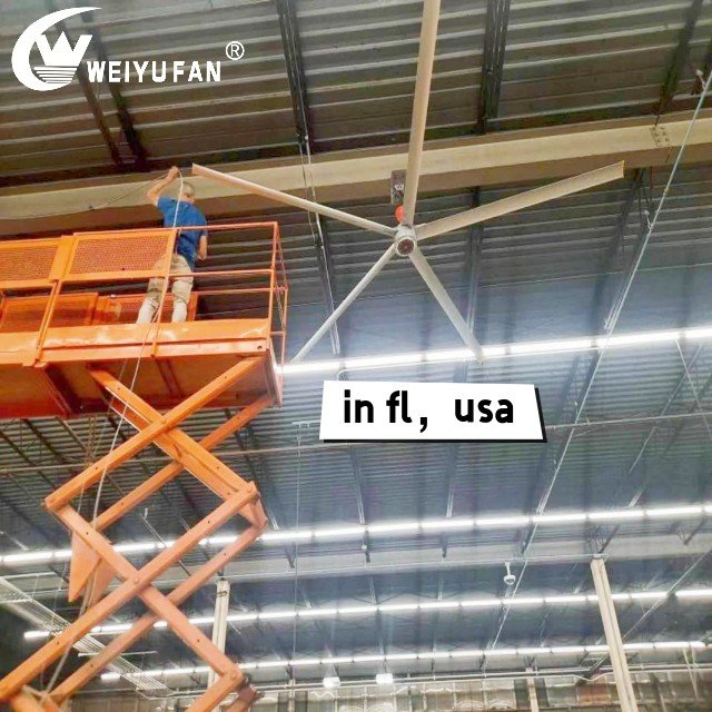 WEIYU 10FT Big Ass DC Brushless Hvls Fan Giant Ceiling Fan Outdoor for Warehouse
