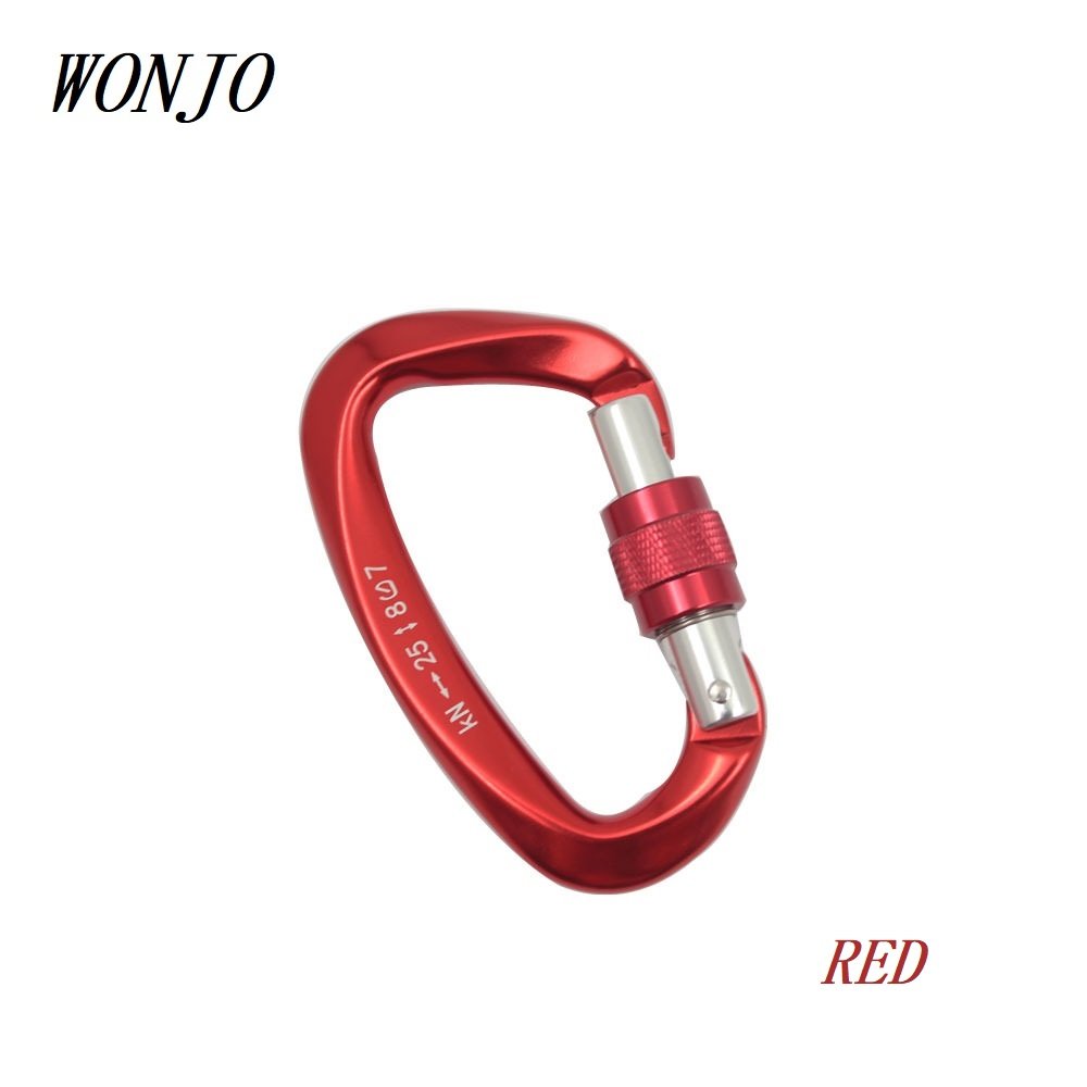 Carabiner D Type Carabiner Hook Customized LOGO and Color 7075 Aviation Aluminum Alloy