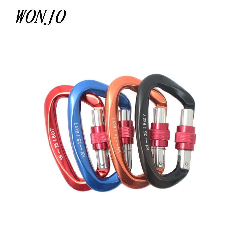 Carabiner D Type Carabiner Hook Customized LOGO and Color 7075 Aviation Aluminum Alloy