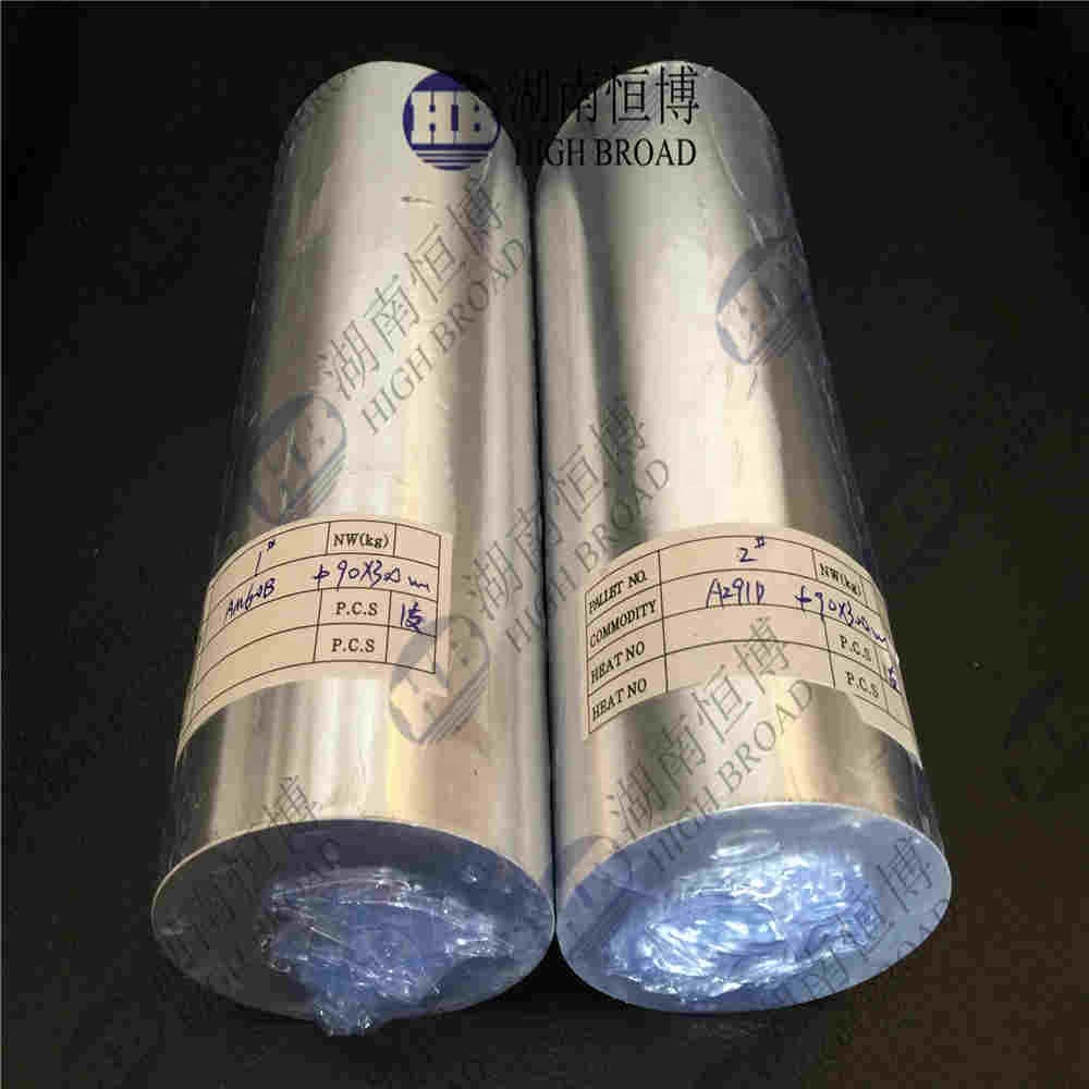 Cast or Extrude Magnesium Zinc Rare Earth Alloy Billet ZE10 ZE20 ZE90 ZE41